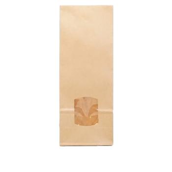 Blockbodenbeutel 27,5x10,5x6,5 cm brau