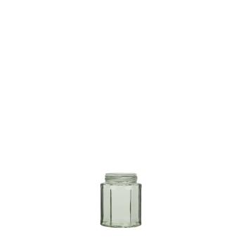Sechseckglas TO58RH 195ml weiß Einweg