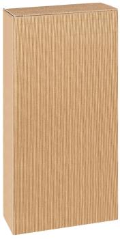 2er Geschenkkarton offene Welle 162x78x363 braun