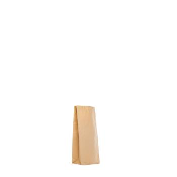 Klotzbodenbeutel 26x12x6,5 cm Füllmenge 1 kg braun