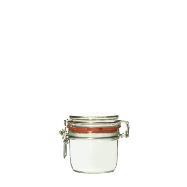 Bügelglas 255ml weiß Einweg