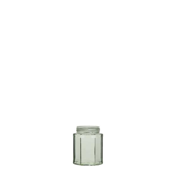 Sechseckglas TO58RH 195ml weiß Einweg