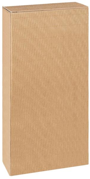2er Geschenkkarton offene Welle 162x78x363 braun