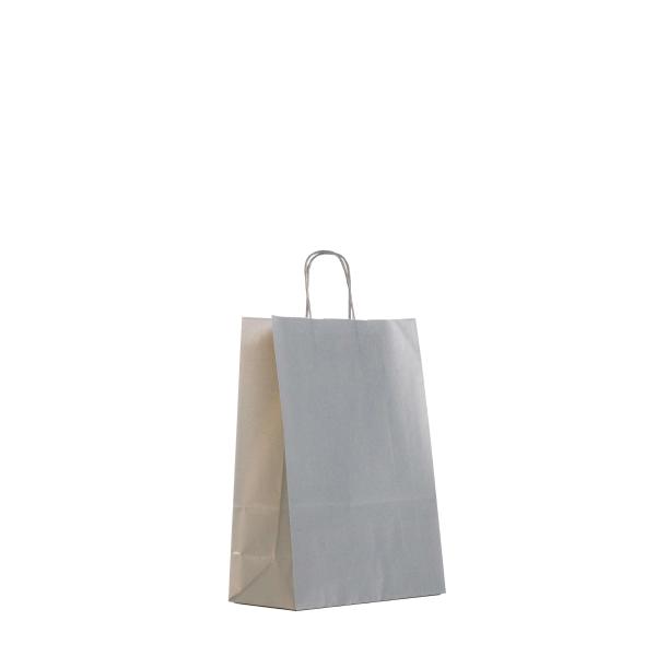Tragetasche silber 35x26x12 cm